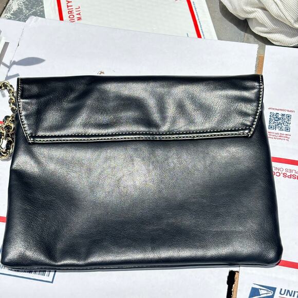 Black & Gold Anne Klein Clutch Purse - Picture 9 of 9